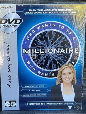 Who Wants To Be A Millionaire DVD Game Meredith Vieira Imagination 2007 Sealed